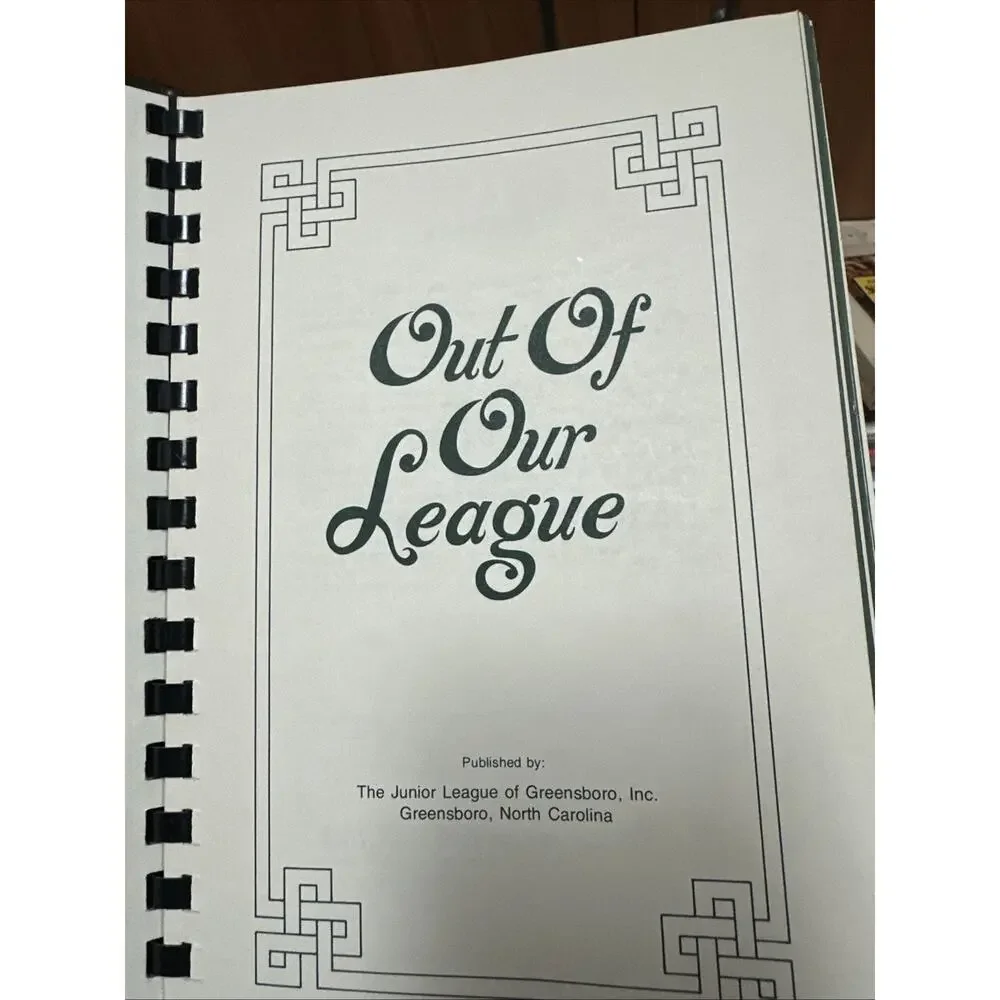 Out Of Our League Hardcover Spiral‎ Bound 1981 4th Printing